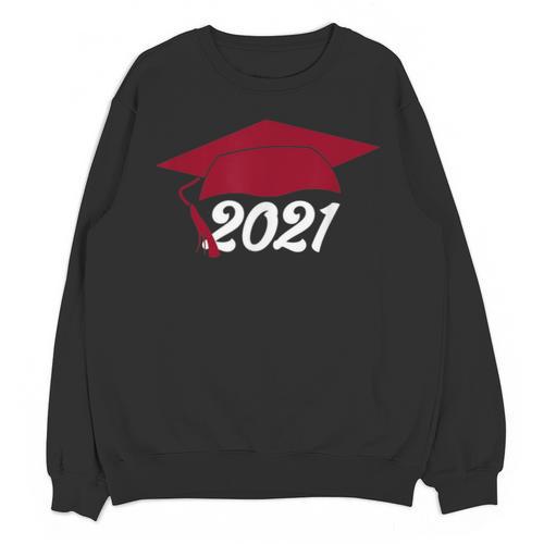 Class Of 2021 Burgundy Regalia Graduation Unisex Sweatshirt - Best Gift Smart
