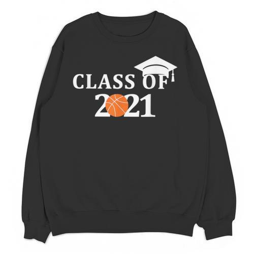 Class Of 2021 Graduation Him Her Basketball Pullover Unisex Sweatshirt - Best Gift Smart