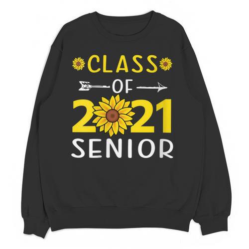 Class Of 2021 Senior Graduation Sunflower Unisex Sweatshirt - Best Gift Smart