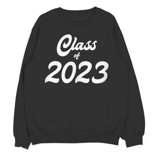 Class Of 2023 Graduation School Spirit Her Senior Script Unisex Sweatshirt - Best Gift Smart