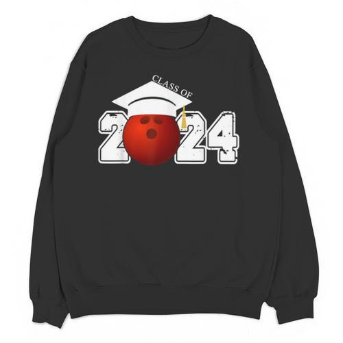 Class Of 2024 Graduation For Him Her Bowling Sports Unisex Sweatshirt - Best Gift Smart