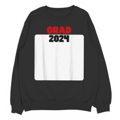 Class Of 2024 Graduation With Signing Area GRAD '24 Memory Unisex Sweatshirt - Easessy