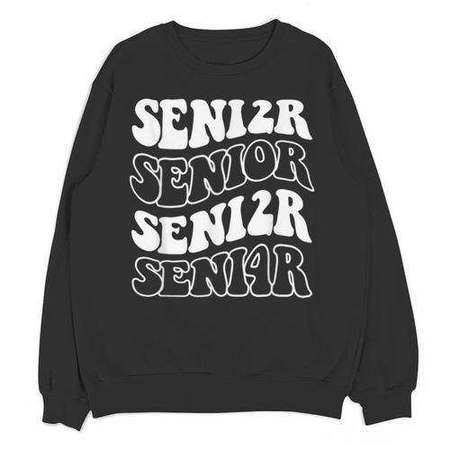 Class Of 2024 High School Senior Graduation Groovy Wave Unisex Sweatshirt - Best Gift Smart