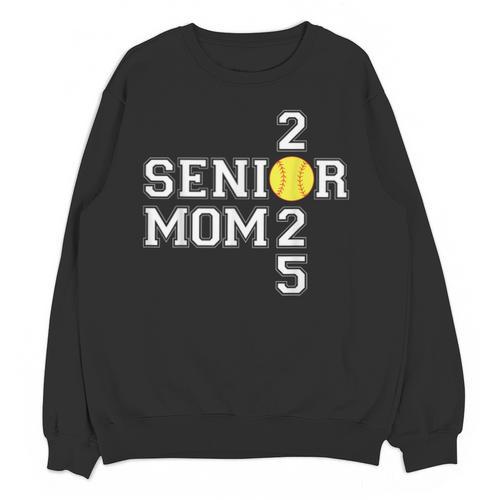 Class Of 2025 Softball Mom Senior Graduation Graduate Women Unisex Sweatshirt - Best Gift Smart