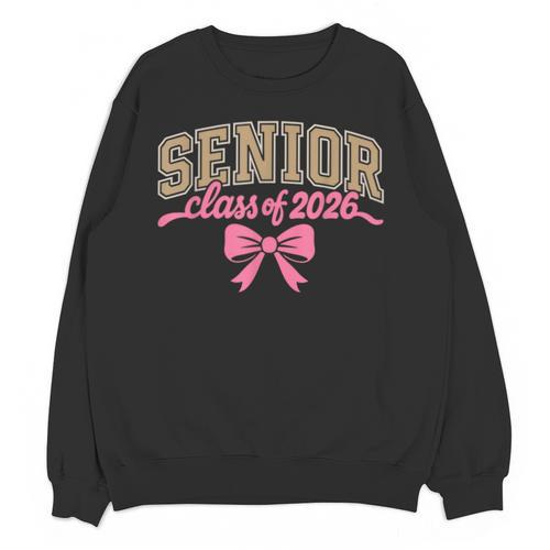 Class Of 2026 Pink Coquette Bow Senior Graduation Unisex Sweatshirt - Best Gift Smart