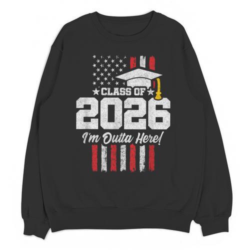 Class Of 2026 Senior Graduation American Flag Senior 2026 Unisex Sweatshirt - Best Gift Smart