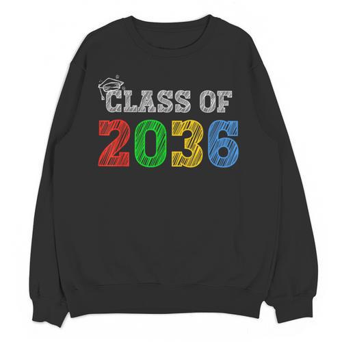 Class Of 2036 Grow With Me Graduation First Day Of School Unisex Sweatshirt - Best Gift Smart