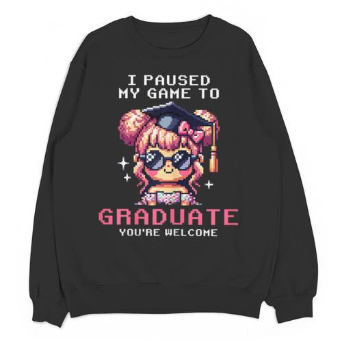 Classic I'm From The 1900s Retro Games Graduating Girl Unisex Sweatshirt - Figerry