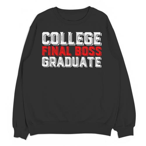 College Final Boss Graduate University Grad Gamer Graduation Unisex Sweatshirt - Best Gift Smart