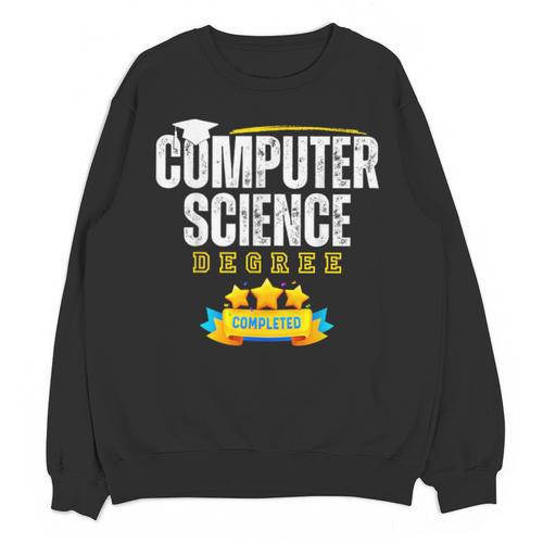 Computer Science Degree Graduation Senior Celebration Grad Unisex Sweatshirt - Best Gift Smart