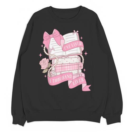 Coquette Reading Book Lover Pink Bow Bookish Mom & Daughter Unisex Sweatshirt - Bookorys AU