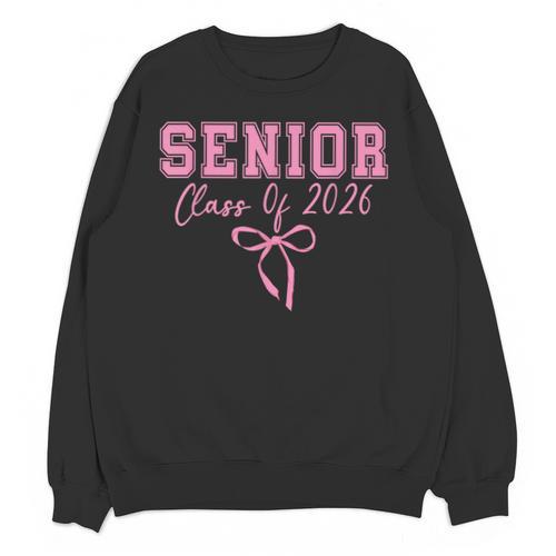 Coquette Senior 2026 Class Of 2026 Pink Bow Graduation 2026 Unisex Sweatshirt - Best Gift Smart