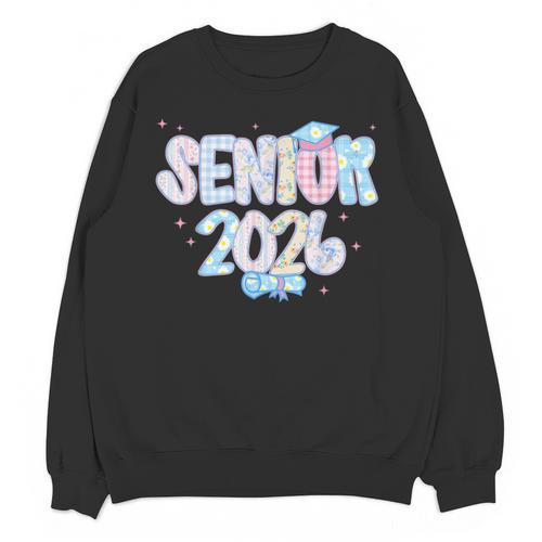 Coquette Senior-Class Of 2026 Preppy Graduation Graduate Unisex Sweatshirt - Best Gift Smart