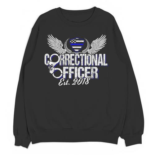 Corrections Officer 2018 Graduation Silver Line T-Shirt Unisex Sweatshirt - Best Gift Smart