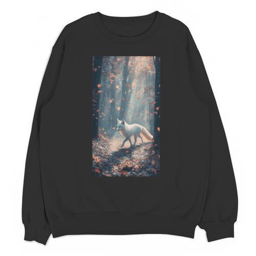 Cottagecore Fox Fox Books Flowers Wildlife Nature Unisex Sweatshirt - Bookorys