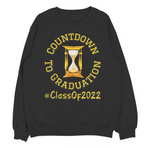 Countdown To Graduation Hourglass Senior Class Of 2022 Unisex Sweatshirt - Best Gift Smart