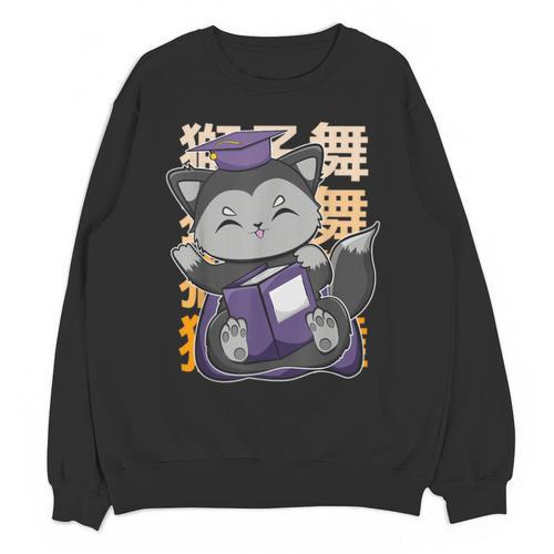 Cute Anime Fox Graduate Of A Class For Graduation Unisex Sweatshirt - Best Gift Smart