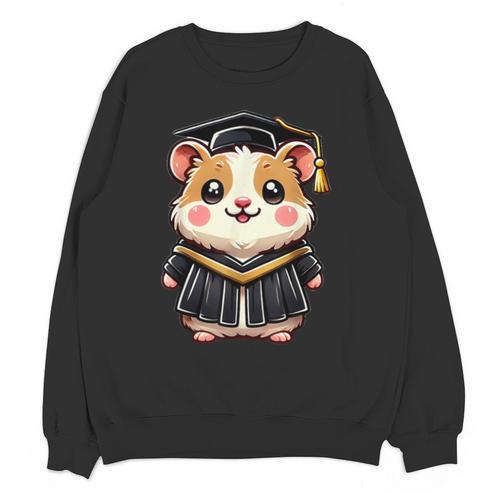 Cute Hamster Graduation Unisex Sweatshirt - Best Gift Smart