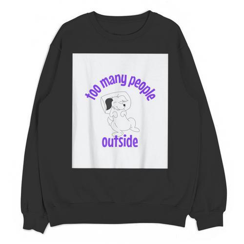 Cute Puppy With a Quote For Introverts Unisex Sweatshirt - Raresse