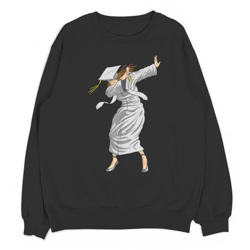 Dabbing Graduation Class Of 2025 Woman Graduation Unisex Sweatshirt - Best Gift Smart
