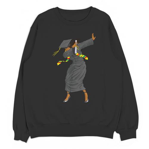 Dabbing Graduation Class Of 2025 Women History Month Unisex Sweatshirt - Best Gift Smart