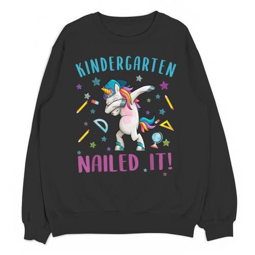 Dabbing Kindergarten Unicorn Graduation Class 2021 Nailed It Unisex Sweatshirt - Best Gift Smart