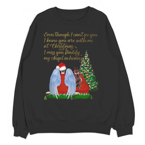 My Dad My Angel In Loving Memory Of My Dad Daddy's Girl Unisex Sweatshirt - Easessy