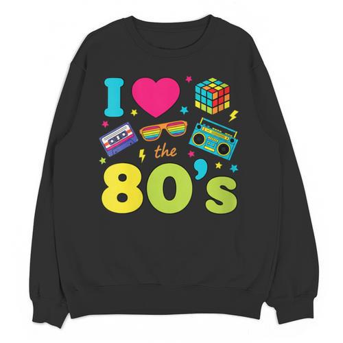 Dad I Love The 80's Retro 80s Nostalgia For Dad Unisex Sweatshirt - Figerry