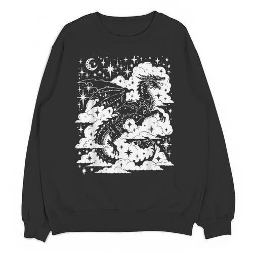 Dark Academia Fantasy Dragon Book Lover Bookish Goblincore Unisex Sweatshirt - Bookorys