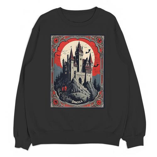 Dracula's Castle Book Cover Illustration Unisex Sweatshirt - Bookorys