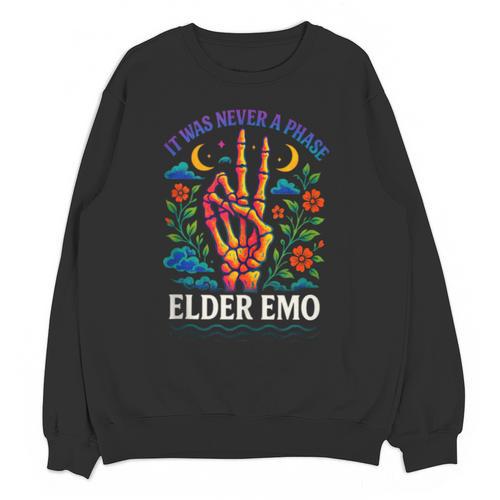 Elder Emo Nostalgia Skeleton Hand Unisex Sweatshirt - Figerry