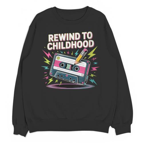 Elder Millennials Embracing 90s Rewind Nostalgia Vibes Unisex Sweatshirt - Figerry