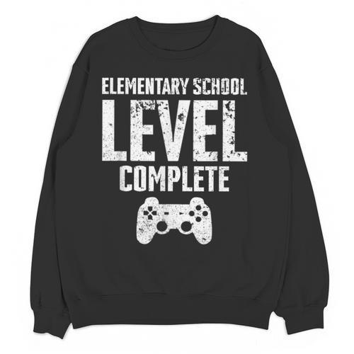 Elementary School Level Complete Gamer Graduate Graduation Unisex Sweatshirt - Best Gift Smart