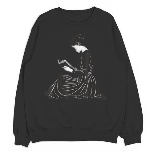 Emily Dickinson Reading A Book Unisex Sweatshirt - Bookorys AU