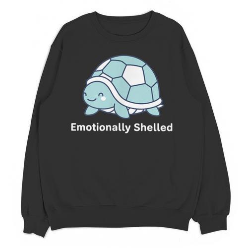 Emotionally Shelled Turtle Introvert Turtle Tee Unisex Sweatshirt - Raresse