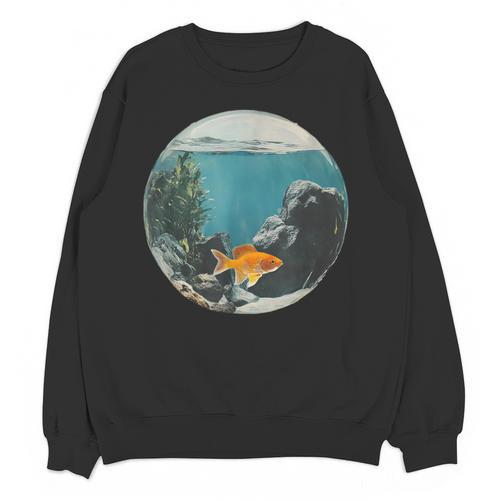 Fish Bowl Frutiger Aero Y2K Retro Vibes Unisex Sweatshirt - Figerry