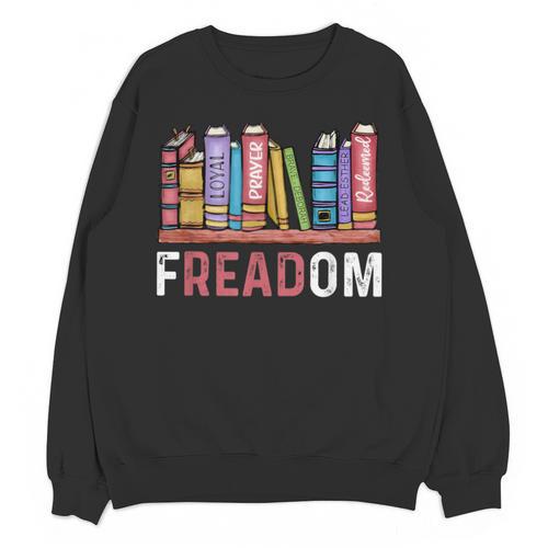 Freadom Anti Ban Books Freedom To Read Book Lover Reading Unisex Sweatshirt - Bookorys
