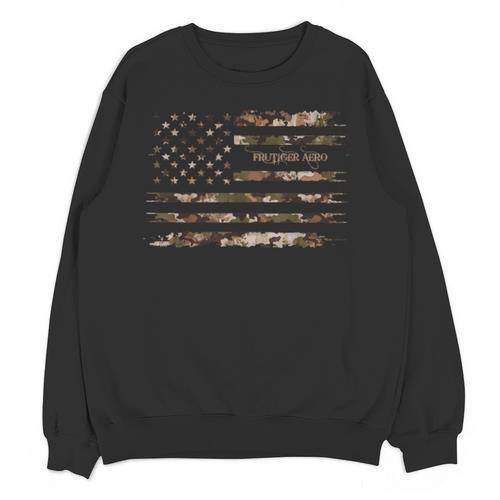 Frutiger Aero Aesthetic Retro Tech Camo Distressed American Unisex Sweatshirt - Figerry