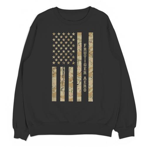 Frutiger Aero Aesthetic Retro Tech Desert Camo Distressed Unisex Sweatshirt - Figerry