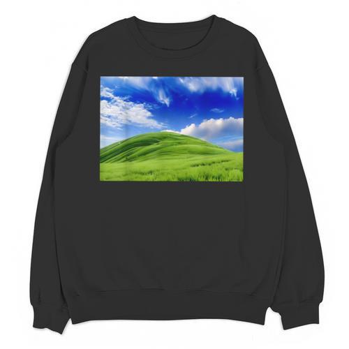 Frutiger Aero Meadow Aesthetic Y2k 2000s Ironic Nostalgic Unisex Sweatshirt - Figerry