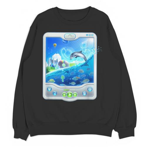 Frutiger Aero Skeuomorphism User Interface Nostalgia Unisex Sweatshirt - Figerry