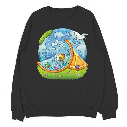 Frutiger Aero Y2K Fashion Trends Statement Piece Tech Orange Unisex Sweatshirt - Figerry