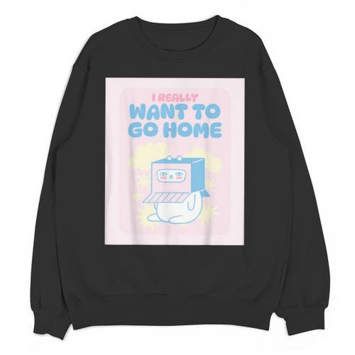 Fun Cute Introvert Cat Character Quote Men Women Unisex Sweatshirt - Raresse