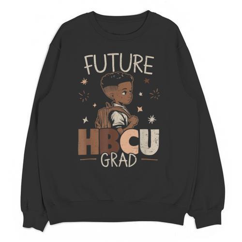 Future HBCU Grad Graduate Afro Boy College Graduation Unisex Sweatshirt - Best Gift Smart
