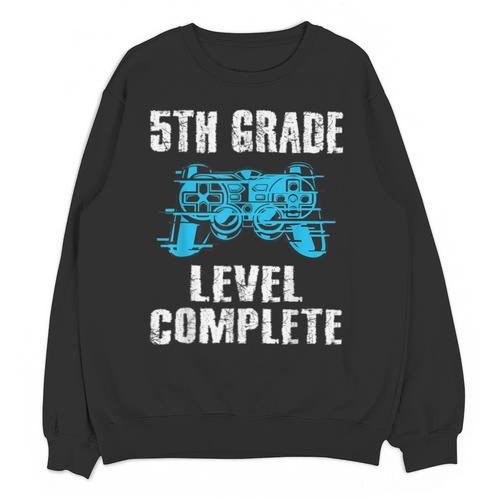 Gamer Graduation 5th Grade Level Complete Video Games Boys Unisex Sweatshirt - Best Gift Smart