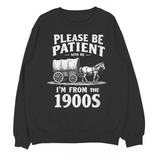 Gentle Nostalgia Plea Please Be Patient I'm From The 1900s Unisex Sweatshirt - Figerry