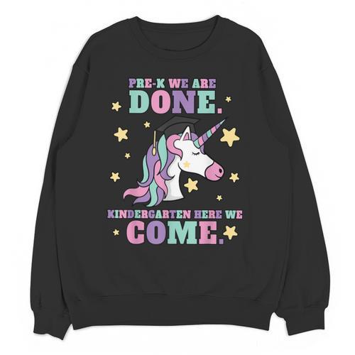 Girls Pre-K Graduation Magical Unicorn Unisex Sweatshirt - Best Gift Smart