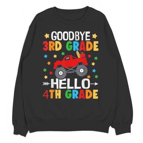 Goodbye 3rd Grade Hello 4th Grade Graduation 2024 Unisex Sweatshirt - Best Gift Smart