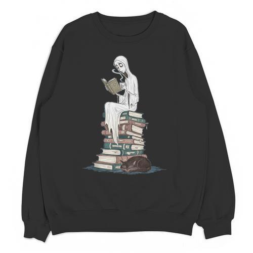 Gothic Librarian Halloween Books Tee For Teachers Unisex Sweatshirt - Bookorys UK