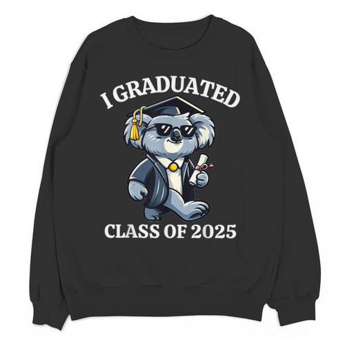 I Graduated Graduate Class Of 2025 Koala Graduation Unisex Sweatshirt - Best Gift Smart